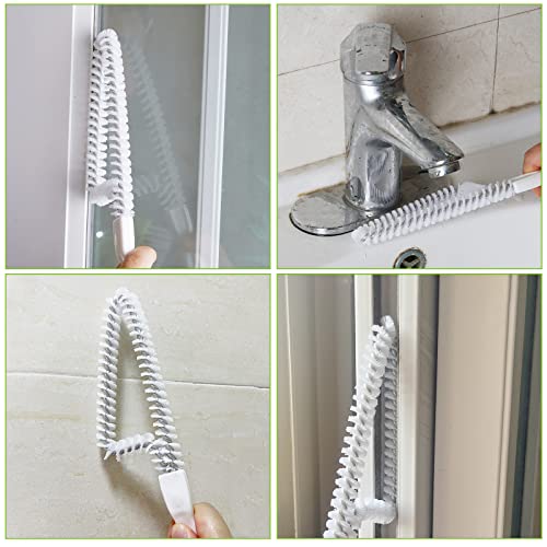 Trycooling Hand-Held Groove Gap Cleaning Tools Door Window Track Kitchen Cleaning Brushes (4 Pcs) #TOP5
