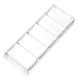 Beaupretty Portable Poker Chip Holder Multi Functional Transparent Storage Box for Poker Chips and Items Wear Resistant Organizer for Home and Travel