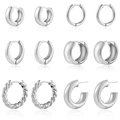 B-Silver hoops