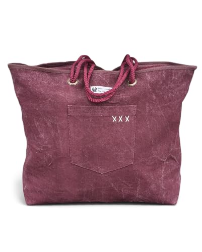 Image of The House of tara Cotton Oversized Canvas Tote Bag with Zip Pouch | YKK Zipper Closure | Padded Pocket for Tablet & Sunglasses /Phone | Bottle Holder | Strong Nylon Handles | Women