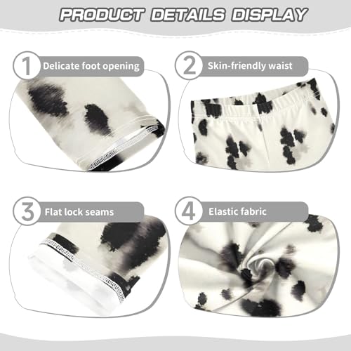 Toddler Girls Leggings Printed Yoga Pants Leggings Black Speckle for Kids3