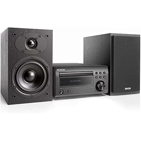 Denon D-M41 Home Theater Mini Amplifier and Bookshelf Speaker Pair - Compact HiFi Stereo System with CD, FM/AM Tuner and Wireless Bluetooth Music | Perfect for Small Rooms and Home Cinema Cover