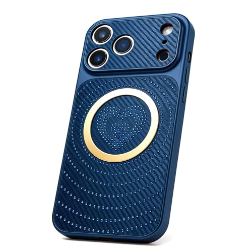 Coque iPhone 17 Pro Max antichoc antichute motif bleu