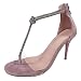 Sandali in PVC Trasparente alla Moda da Donna con Cerniera Lampo e Tacchi Alti Sottili Scarpe Tacco Moda