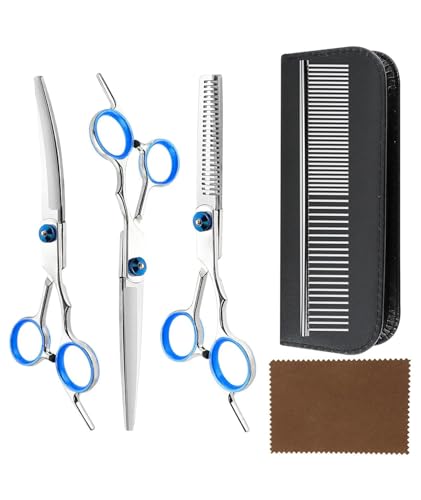 Image of Professional Animal Nail Cutter Clipper Trimmer Filer for Small, Medium and Large Dogs, Puppies, Cats and Kittens Claw Grooming Tool Set (Nail Clipper) (Hair Trimmer & Scissor Set)