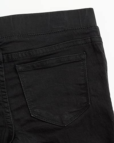 Vigoss Girls' Jeggings - Pull On Super Stretch Denim Skinny Jeans For Girls (2T-16), Size 7, Black #TOP3