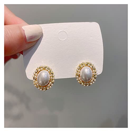 Boucles d'oreilles perles en argent 925 haut de gamme pour femme