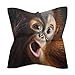 Orangutans Monkeys Big Face Silk Like Head Scarf for Women Bandana for Hair Wrapping Fashion Accessory Square Hair Scarves 18