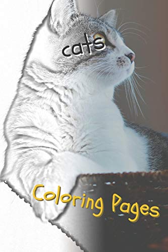 Cats: Beautiful coloring pages with cats, drawings, for adults and for girls