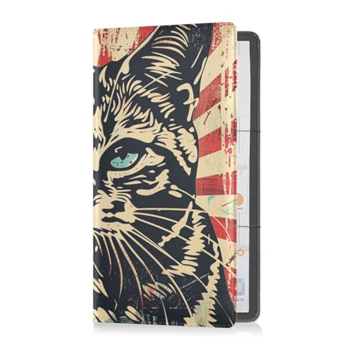 Yoogain Shepherd Fairy Cat Leather Registration and Insurance Card Holder Glove Box Organize Essential Wallet Case for Driver Auto Owners Trailer Motorcycle Boat