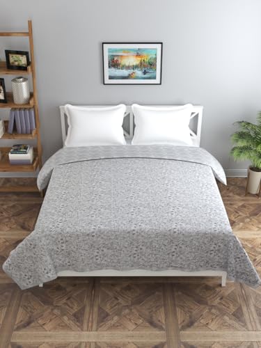 Image of Florida Cotton Double Bed All Season Reversible AC Dohar (Grey, 220x240 CM)