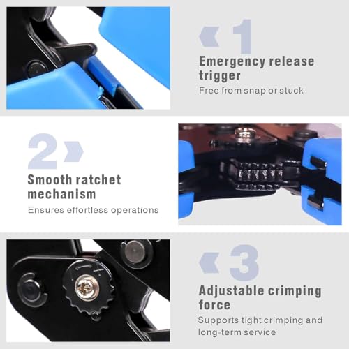 Image of COMTECH SN28B Electric Crimping tool Dupont Pin Socket Terminal 18-28 AWG (0.1-1.0mm ) For JST-SM Terminal Ratchet Crimper cable For 2.54mm 3.96mm KF2510 Connector plier tool Electric Wires