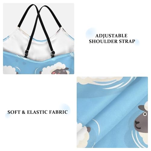 Sheep Swimming Girls One Piece Swimsuits Summer Quick Dry Beach Bathing Suit4