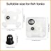 Abizoo Halloween Aquarium Floating Plant Corral, Fish Feeding Ring Plastic White Skull Shape for Aquarium Feeding Ring Decor, Keep Tank Clean No-Suction Cup for Betta Fish, Goldfish Small Fish