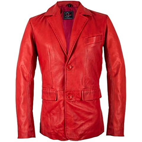 MDM - Sakko de piel de cordero rojo XXXXL Cover