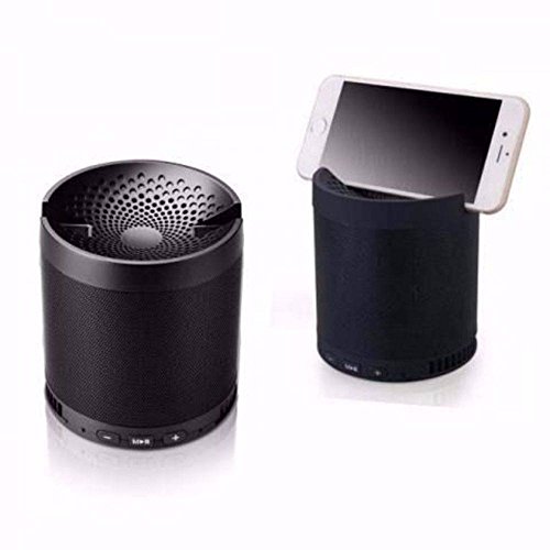 Caixa de som Bluetooth USB SD Aux MP3 com suporte para celular NewBlack Preta