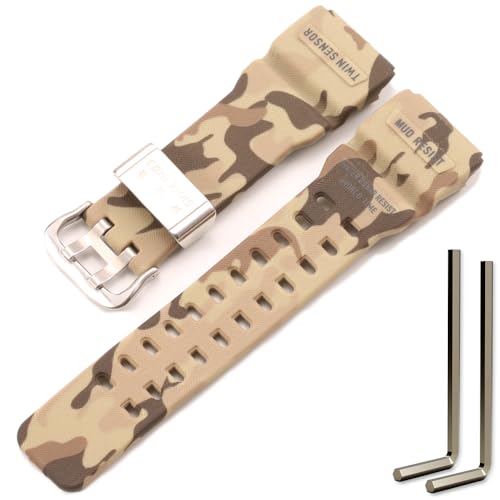 �����X�g���b�v�BCasio G-Shock Master of G Mudmaster GG-1000 GWG-100 GSG-100 �X�|�[�c�E�H�b�`�o���h(���ʃJ�[�L)�ɑΉ��B