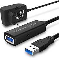 RSHTECH Cable Alargador USB 3.0 con Fuente Alimentación 5 V 2 A,