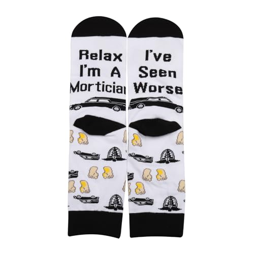 PXTIDY 1 Pair Last Mortician Socks for Women - Funeral Director & Responder Gift2