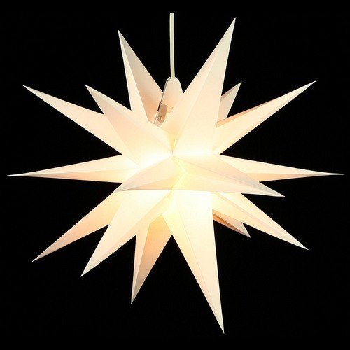 Weihnachtsstern - Weiß 60cm Erzgebirge