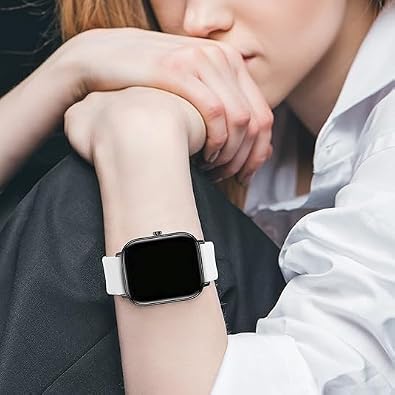 Straps for Sanorum G56/Banlvs G56 G62/Jacoosa K62/QONBINK K62/Tiwain K62/RUXINGX G62 Bands Soft Silicone Sport Waterproof Quick Release Wristbands for G56, K62 Smartwatch Accessories, Soft and Durable