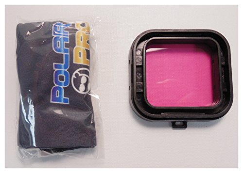 POLAR PRO - PPAQUA Filtre Magenta en Verre pour boitier de plongée HERO 3/3+/4