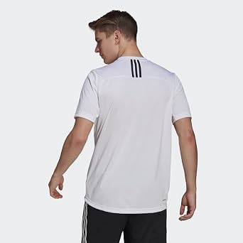 Adidas Mens Primeblue Designed 2 Move 3-Stripes Tee