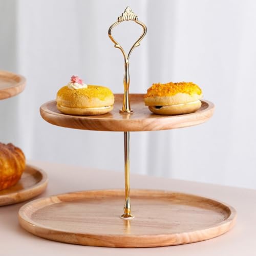 Support à gâteaux en bois pour organiser vos buffets de mariage encombrés