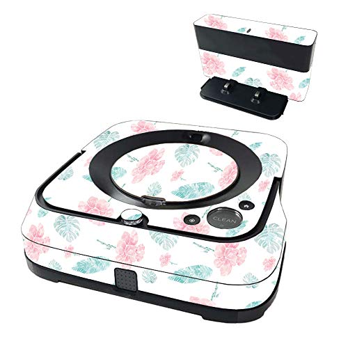 MightySkins Skin Compatible with iRobot Braava Jet m6 - Paper Flowers |, Durable, and Unique Vinyl Decal wrap Cover | Easy to Apply and Change Styles | Made in The USA