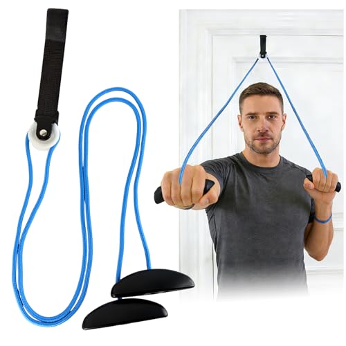 Audasi Shoulder Pulley Shoulder Exercise Pulley Multi Use Pulleys for Shoulder Rehab Over Door Home Pulley System Arm Rehabilitation Exercise for Frozen Shoulder Physical Therapy