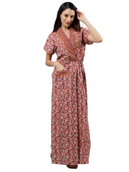 Soft Cotton Nighty – Stylish Printed Nightwear for Everyday Comfort Mx1005-image-34