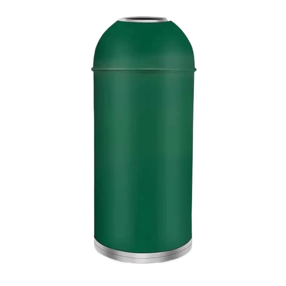 Outdoor Trash Can kreatywny kosz na śmieci ze stali nierdzewnej o dużej pojemności, do sklepu z herbatą mleczną, hotelu, centrum handlowego (zielony, 25 l)