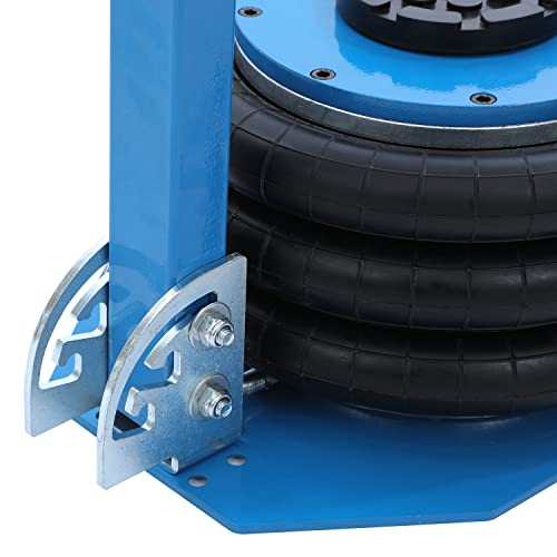 KATSU Pneumatischer Wagenheber 5 Tonnen Dreifachbeutel Luftheber, Wagenheberheber Air Jack Luftheber Aufblasbarer mit Klappgriff und Zwei Rädern, für Auto Reparatur Reifenwechsel
