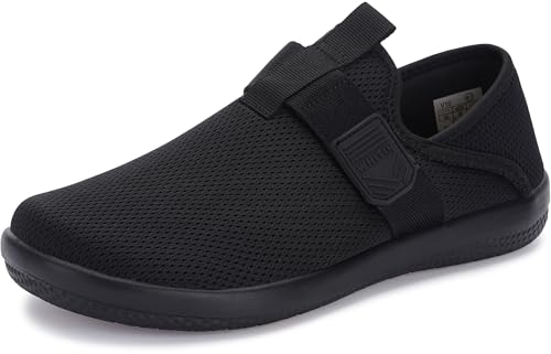WHITIN Wassertennisschuhe für Herren, schnelltrocknende Sommer-Sneaker, zusammenklappbarer Absatz, V102 | All Balck, 41.5 EU