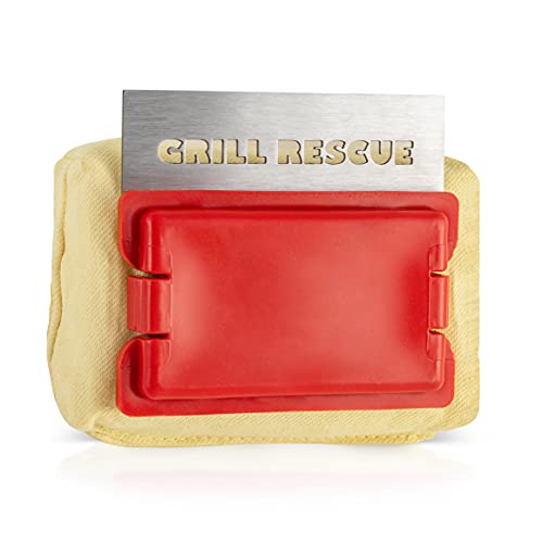 Grill Rescue BBQ Replaceable Scraper Cleaning Head Bristle Free - Durable and Unique Scraper Tools for Cast Iron or Stainless-Steel Grates Barbecue Cleaner (Scraper Head)
