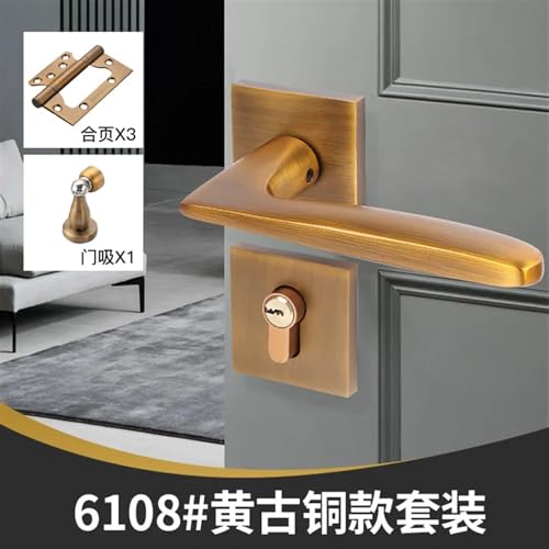 Serrure de porte intérieure de chambre à coucher silencieuse - 3