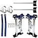 mitoharet Drywall Stilts 18-30Inch Adjustable Aluminum Tool Stilt for Painting Painter or Cleaning Silver