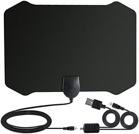 Hd Tv Antenna 50 Mile Range Indoor Hdtv Hd Tv Antenna Home Indoor Tv Antenna Wide Transmission Range - black