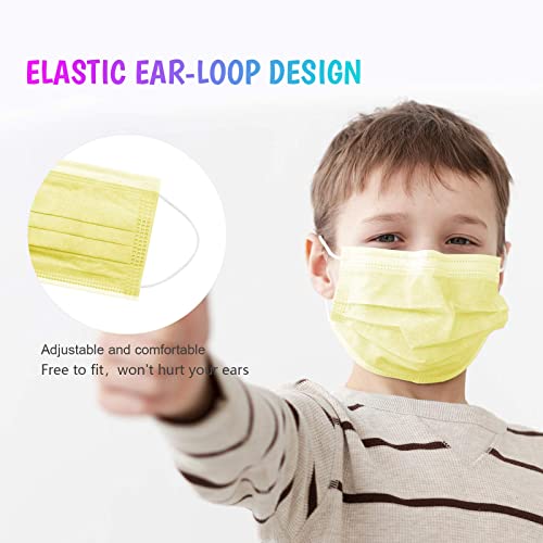 Taimu Tm Kids Face Mask, Disposable Kids Masks For Protection Breathable Colorful Cute Face Masks For Children Safety Mask Anti Dust Air Pollution Protection #TOP3