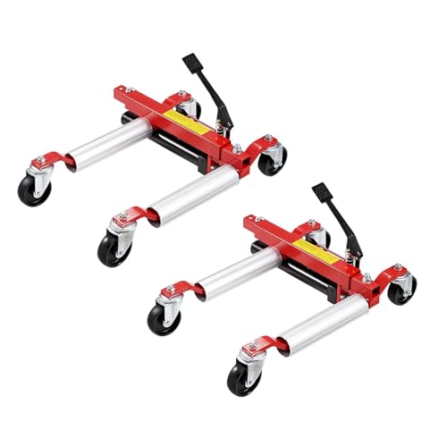Carrello idraulico per sollevamento pneumatici, capacità di 680 kg, cric di posizionamento per auto, camion, camper e rimorchi, design a cricchetto