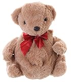 teddy schleifer twitter  LB-183-1 Braun Teddy Schleife Plüsch Damen Tasche Lolita Pastel Goth Kawaii Harajuku