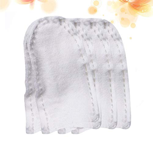 DOITOOL Branco Dedeiras Algodão Guardas Dedo Polegar Da Mão Dedos Mangas Protector Respirável Absorv