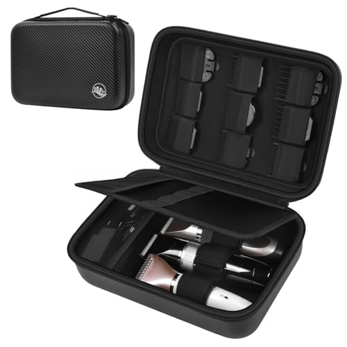 Boobowl Sac Accessoire Tondeuse pour Clipper et Accessoires, Boîte de Tonte pour Homme, Support de Rangement Portable pour Tondeuse à Cheveux, Kit de...