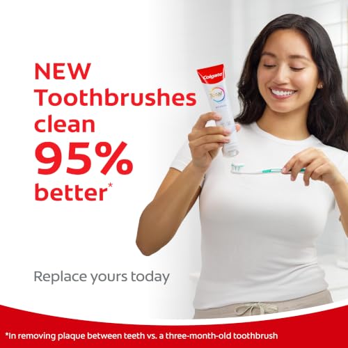 Colgate Total Foaming Clean Medium Toothbrush, White, 2 Pack - image 8