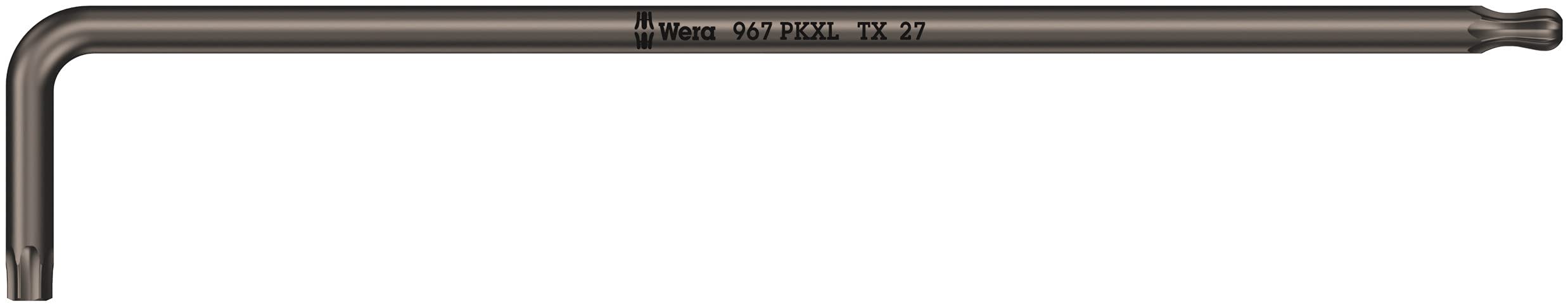 Wera 05024467001 967 PKXL Torx Laser Long L-Key, Black, TX 27 x 172 mm