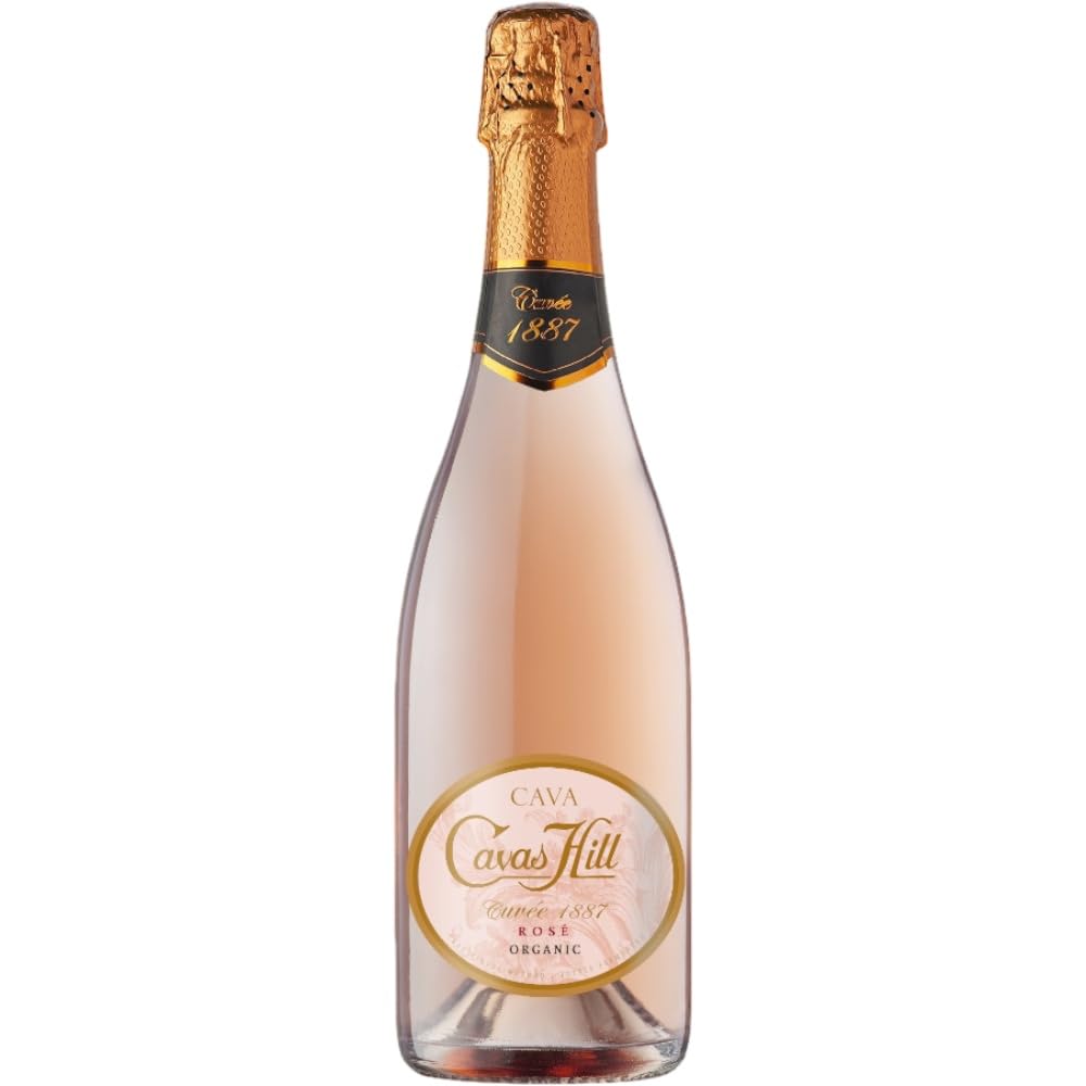 Cavas Hill Cava Brut Organic y Rosé Organic, Pack 2 Botellas, Cuvée 1887, Estuche Regalo Premium Negro, Penedès