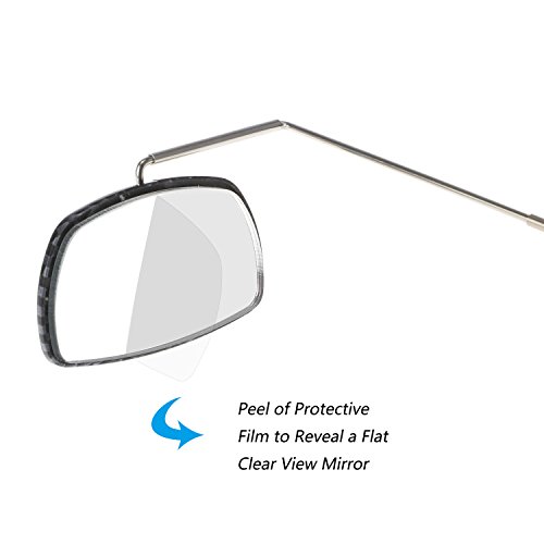 Image of WOVTE Universal 360 Adjustable Cycling Eyeglass Rearview Mirror with Crystal Clear View for Bicycle Eyeglasses