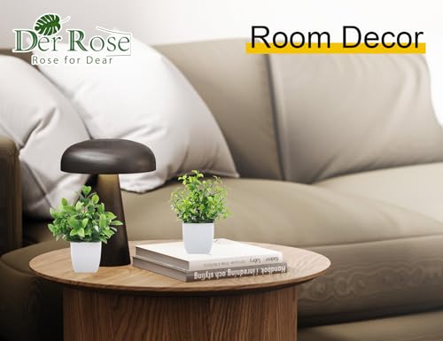 Der Rose 6 Pack Small Fake Plants Artificial Plants in Pots for Home Bthroom Bedroom Living Room Decor Indoor(White) - Cosy Home Interiors Der Rose 6 Pack Small Fake Plants Artificial Plants in Pots for Home Bthroom Bedroom Living Room Decor Indoor(White) - Image 5