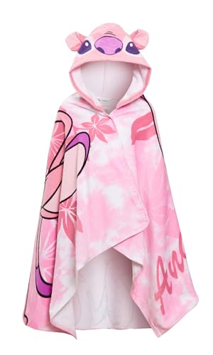 Disney Stitch Serviette À Capuche Angel Poncho 100% Coton Enfants Serviette De Plage Serviette De Bain Natation Wrap Enfants Robe À Langer