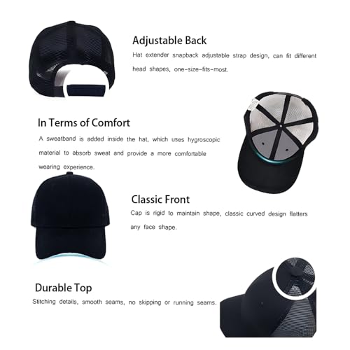 Image of ZH 12 Pack Mesh Trucker Hats, Bulk Baseball Caps for Men and Women, Trucker Cap Wholesale